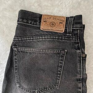 Black Gap high waisted straight leg jeans